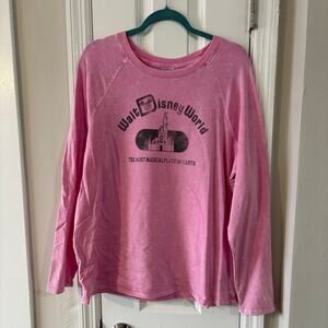 Walt Disney World "The Most Magical Place on Earth" Pink Lightweight Sweatshirt